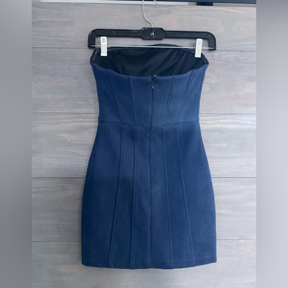 Superdown -Candice Bustier‎ Mini Dress Navy Blue Corset Bodycon Sz XS Revolve - Picture 5 of 8